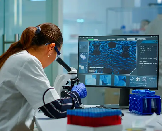 Laboratory professional at work